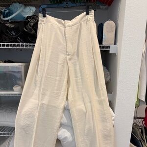 Zara cream trousers